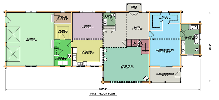 Whispering Pines First Floor Plan